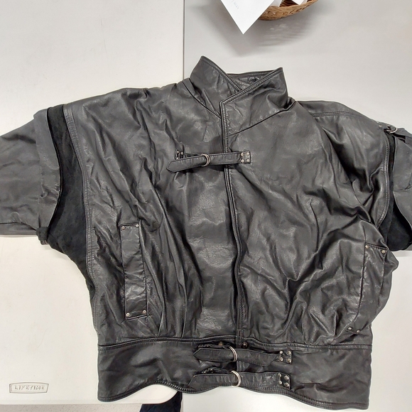 Vintage Collection d'Artisan by The Leather Ranch 1980s Leather Bomber Jacket - Picture 1 of 13